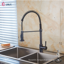 YLK0005-A New design contemporary brass single handle pull out kitchen sink faucet